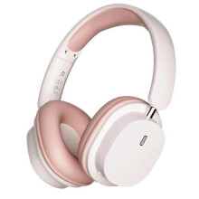(Pink) T2 Foldable High Definition Stereo ENC Noise Reduction Wireless Gaming Headphones with Mic