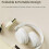 (Khaki)T2 Foldable High Definition Stereo ENC Noise Reduction Wireless Gaming Headphones with Mic 4
