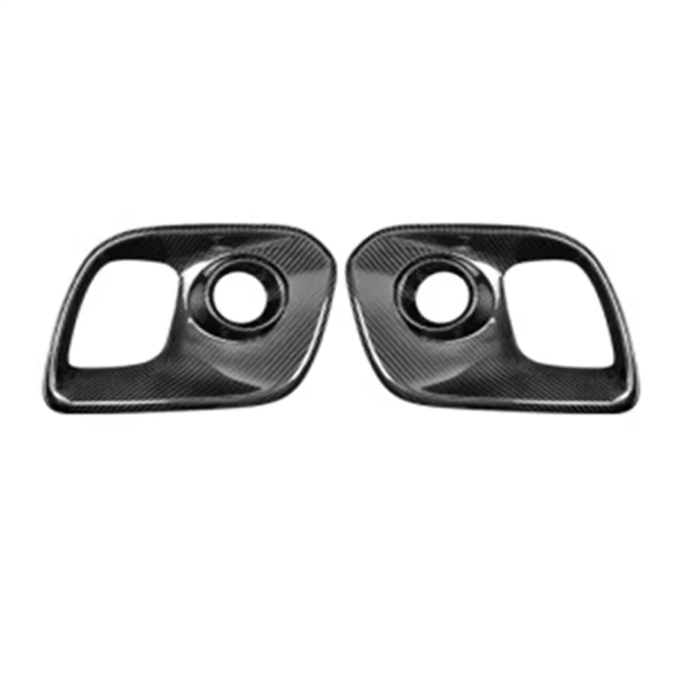 Real Carbon Fiber Front Grill Trim Fog Lamp Surround Cover For 4853968588761