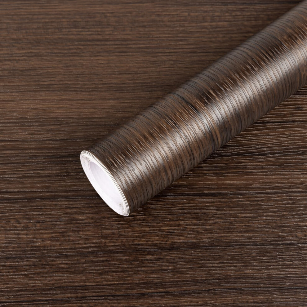 Dark Wood Wallpaper Peel And Stick, Thicken Wood Grain Contact Paper For Cabinets 354398644897