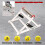Cutting Machine Support Rack Height Adjustable Long Material Support Frame Power Tool Stands Angle Grinder Holder for Cutting 3