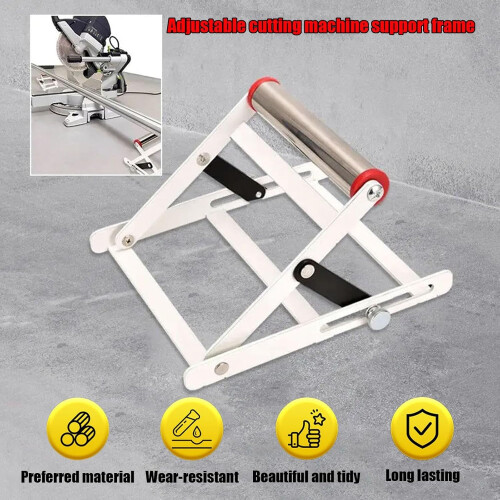 Cutting Machine Support Rack Height Adjustable Long Material Support Frame Power Tool Stands Angle Grinder Holder for Cutting 2