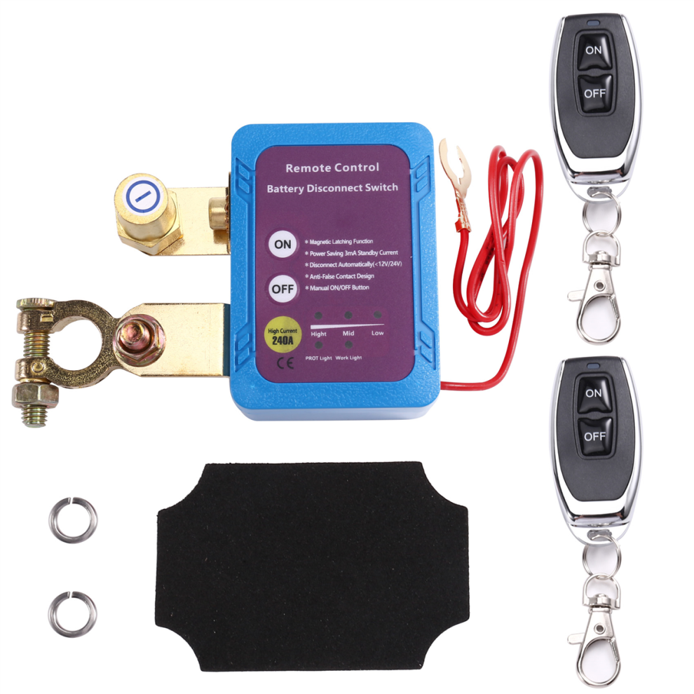 12V/24V 240A Remote Control Battery Disconnect Switch 4853968590597
