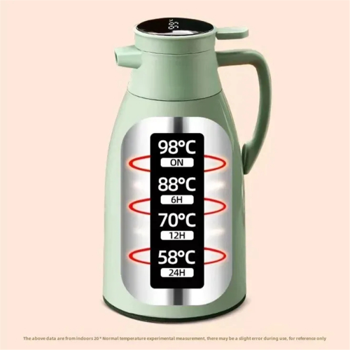 Thermal Kettle Household Digital Display Coffee Blue 2L 2