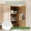 9.8in Large Acrylic Straw Holder for Cabinet with Double Sided 4