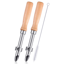 2 Pack Straw Puncher for Plastic Lids Lemonade Cup Straw Hole Puncher
