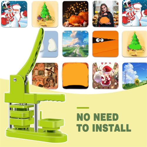 50x50mm Square Refrigerator Badges Compress Machine Rotating 2
