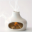 Elegant Ceramic Burner with Chimney White 5