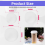 1500Pcs White Leak-Proof Cap Lid Liners Waterproof & Grease-Proof 3