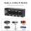XLR 1x4 Balanced Audio Splitter Audio Signal Splitter Box 2