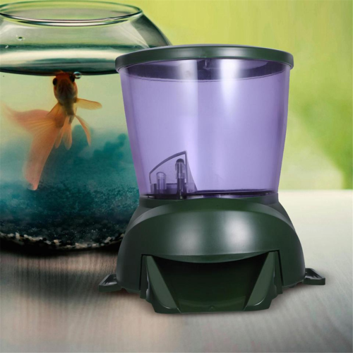 Automatic Fish Feeder Large Capacity Powered Pond Dispenser 1