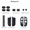 Grip Dust Cover, Game Console Skin Accessories Kit for Switch 2 2