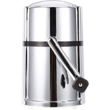 Ice Crusher, Manual Ice Crusher Commercial Household Portable Shaved Ice Crusher Hand Crank Operated Ice Breaker with Stainless Steel Blade