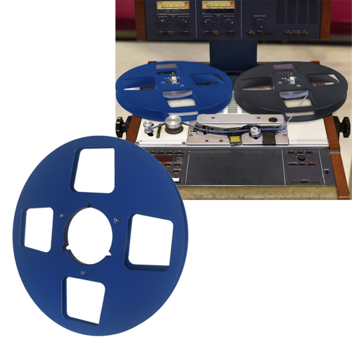 10Inch Empty Tape Reel 4 Hole Aluminum Empty Disc Opening Reel Blue 1