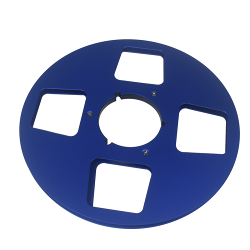 10Inch Empty Tape Reel 4 Hole Aluminum Empty Disc Opening Reel Blue