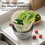 Stainless Steel Salad Lettuce Spinner with Lid, Basin, Drain Frame 3