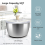 Stainless Steel Salad Lettuce Spinner with Lid, Basin, Drain Frame 2