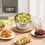 Stainless Steel Salad Lettuce Spinner with Lid, Basin, Drain Frame 5