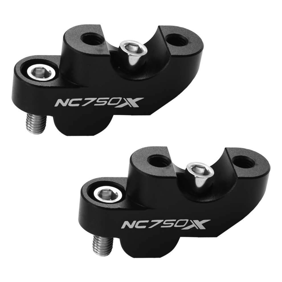 1Pair For Nc750x Aluminum Handlebar Heightening Riser Bar Clamp Black 4853968517198