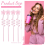 24 Pcs Pink Bow Straws Bulk Reusable Plastic Spiral Drinking Straw 2