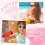 24 Pcs Pink Bow Straws Bulk Reusable Plastic Spiral Drinking Straw 4