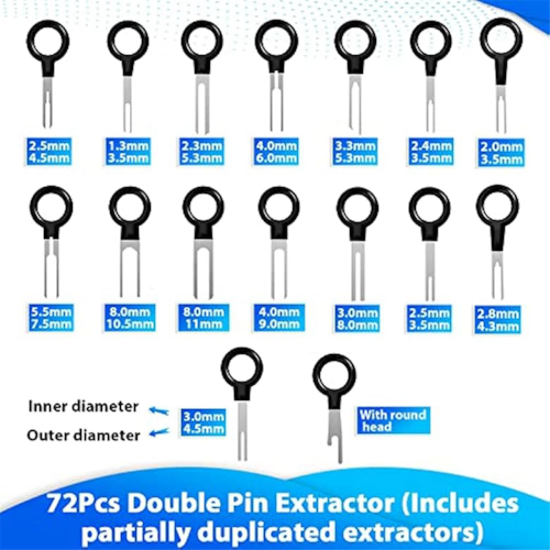 Terminal Removal Tool Kit 139 Pcs Depinning Tool Electrical Connector 2