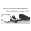 Universal Motorcycle 22mm Handlebar Rearview Mirror Oval Reflector A 3