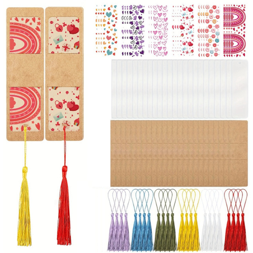 DIY Blank Bookmark Covers Kraft Paper Bookmark Sleeves C 1