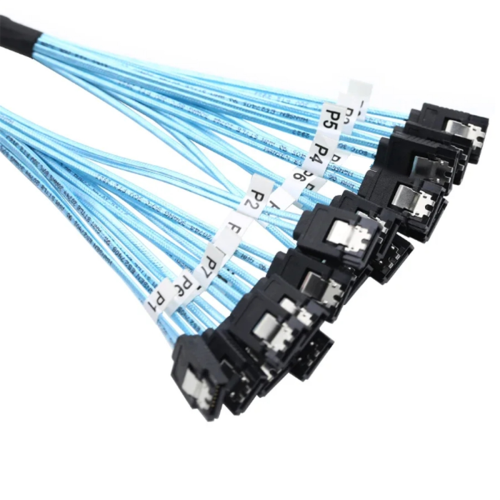 8 Pcs SATA Cable Set PC SATA Cabl SAS 7Pin 6Gbps Data Cable 2