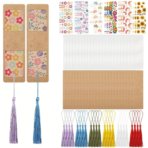DIY Blank Bookmark Covers Kraft Paper Bookmark Sleeves A 1