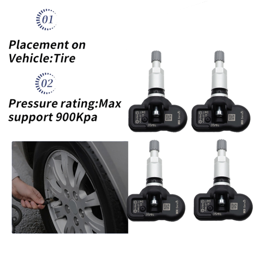 4Pcs Programmable MX Sensor 315MHZ TPMS Tire Pressure Sensor 2
