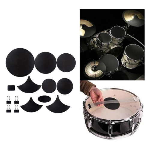 Drum Mute Pads Set,10Pcs Foam Drum Mute Pads,Soundproof Foam cotton 2