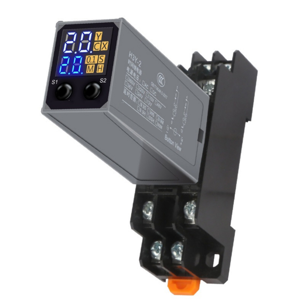 Lcd Delay Relay Timer With Base Socket A220v 4852839617777