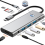 USB docking station with power supply Type-C one-click screen off 2