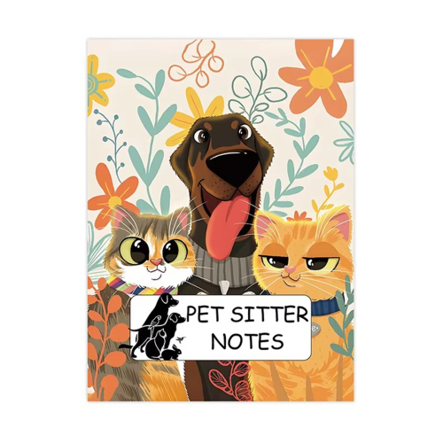 PetSitter Diary Book for Dogs/Cats Owners