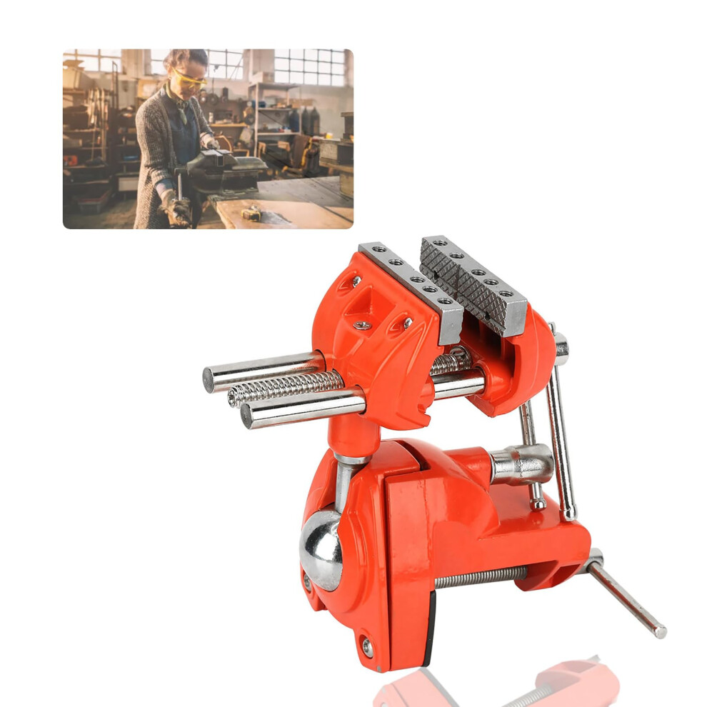 Table Vise,Vices For Workbench Mini 360 Rotating Clamp Vise Double Swivel 354398646884