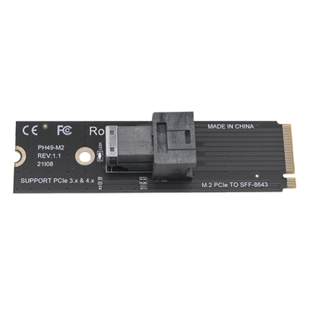 M.2 Nvme To U.2 Converter Card Mkey Pciex4 M.2 Pcie To Sff8643 4852839623310