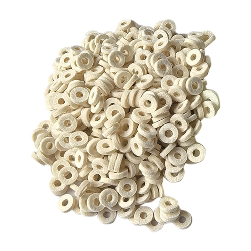 100 Pcs Euphonium Felt Washers Pad Cushion Brass Top Cap Felt Pads
