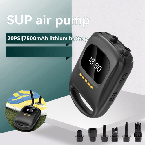 Portable Electric SUP Pump 20PSI Rechargeable 7500mAh Air Compressor 2
