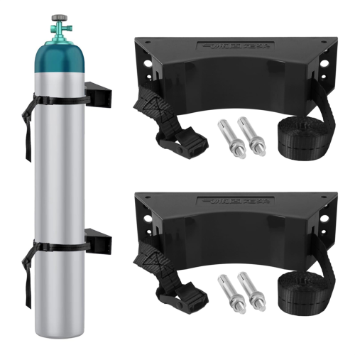 Propane Tank Holder Gas Cylinder Wall Mounted Bracket with Screw 3Set 2