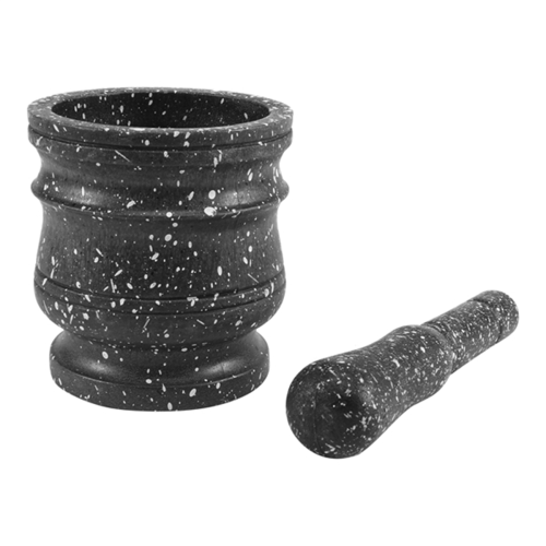 3set Pattern Pestle Set Stone Herb Spice Grinder 2