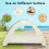 Beach Tent Sun Shelter with Breathable Green 4