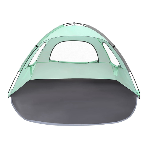 Beach Tent Sun Shelter with Breathable Green 1