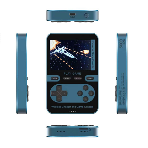 Fast Charging Mobile Power Game Machine 5000MA Palm Game Machine Blue 1
