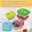304 Stainless Steel Dinosaur Snack Box with Lid Dip Container D 3