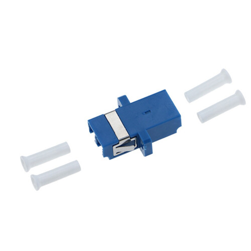 50Pcs LC Duplex Fiber Optic Adapter LC Optical Fiber Coupler 1