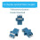 50Pcs LC Duplex Fiber Optic Adapter LC Optical Fiber Coupler 6