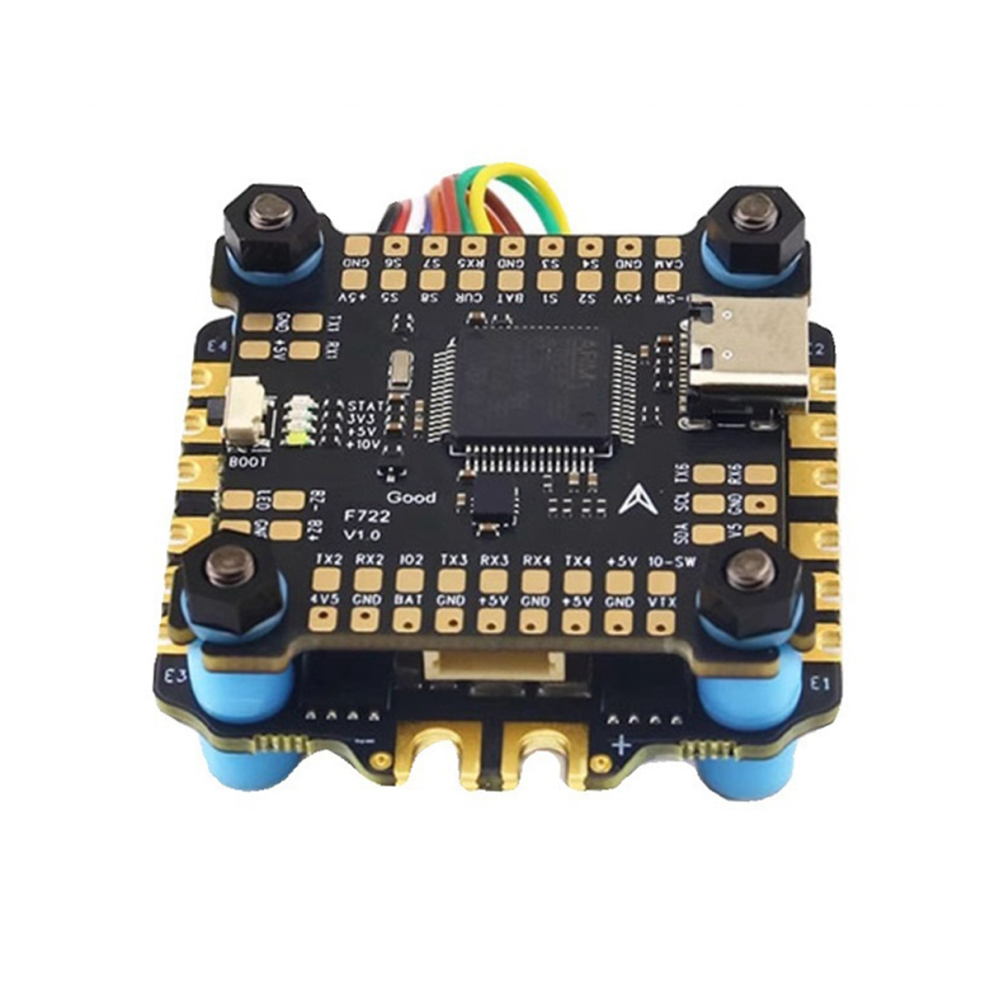 F722 60A Stack F722 Flight Controller For Fpv Freestyle Drones Parts Black 4852839645596