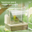 Clear Hanging Bird Bath,Automatic Water Circulation Bath Shower A 3