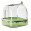 Clear Hanging Bird Bath,Automatic Water Circulation Bath Shower B 1